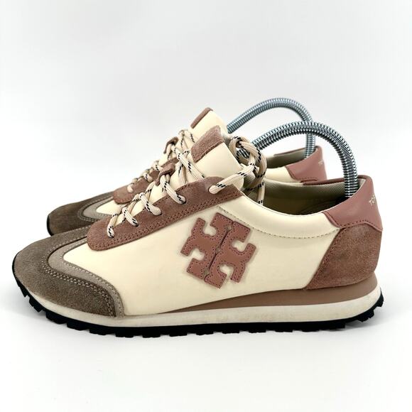 Tory Burch Vintage Nylon Sneaker Gressane Heroes Soft Plain Weave Pink Orzo Sz 9 - Picture 3 of 9